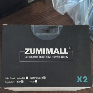 ZUMIMALL Home Security Camera Box - Black with Teal X2